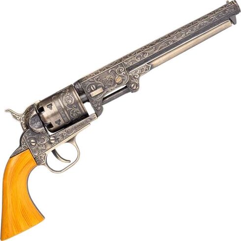 Antique Brass Revolver