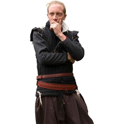 Laced Leather LARP Sword Belt