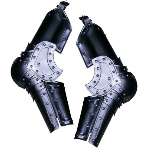 Blackened Balthasar Full Arm Guards