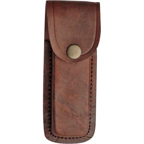 5 Inch Brown Plain Leather Sheath