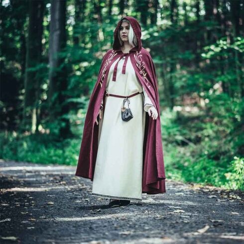 Lyra Medieval Cloak - Red