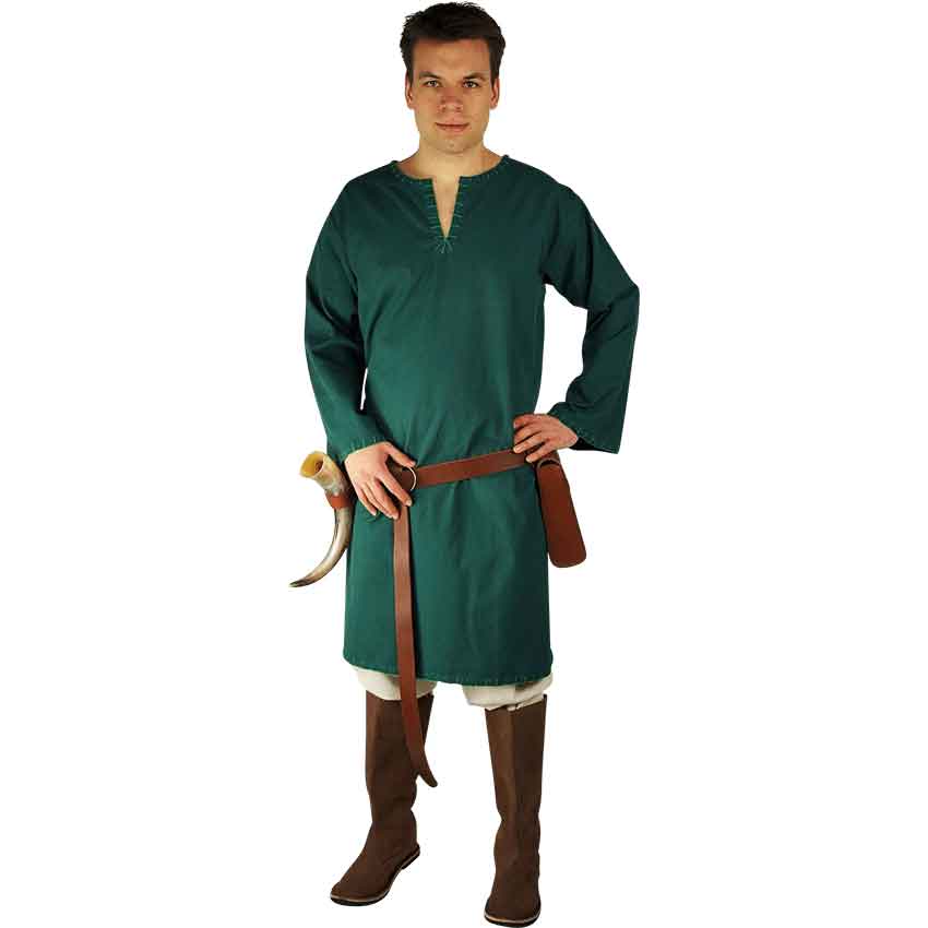 Erwin Stitched Viking Tunic - Green