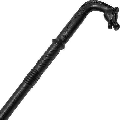 Polypropylene Black Horse Head Cane