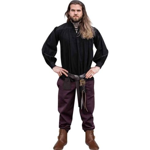 Mens Friedrich Medieval Outfit - Black