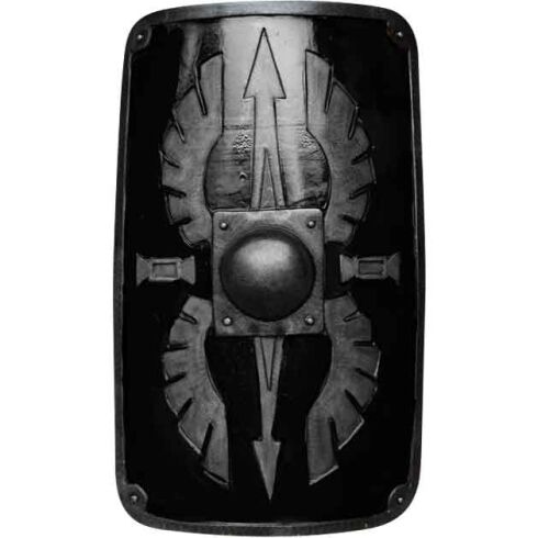 Square Scutum LARP Shield - Black