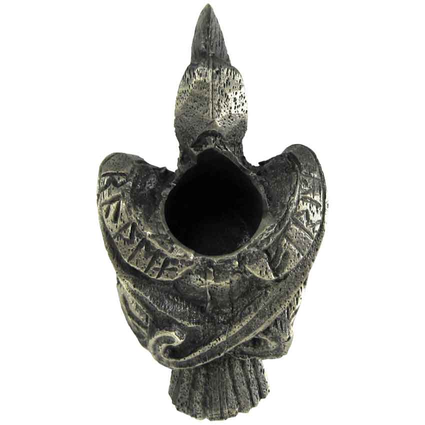 Mini Pewter Raven Candle Holder