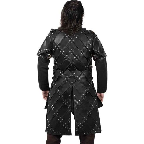 King of the North Leather Brigandine - Black