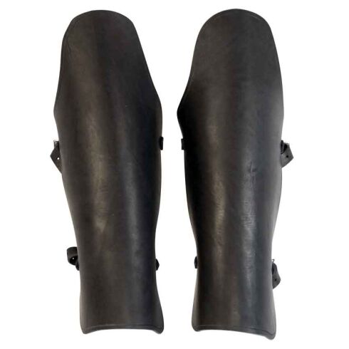 Leather Gladiator Greaves