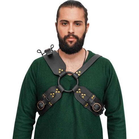 Barbarian Sword Back Harness - Black