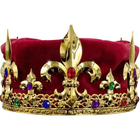 Royal Velvet Gold King's Crown