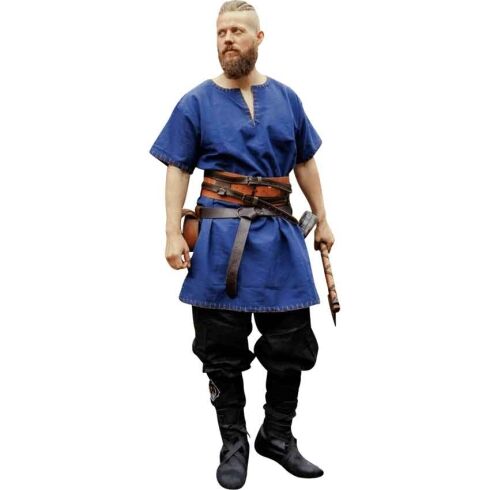 Theobald Short Sleeve Viking Tunic - Blue