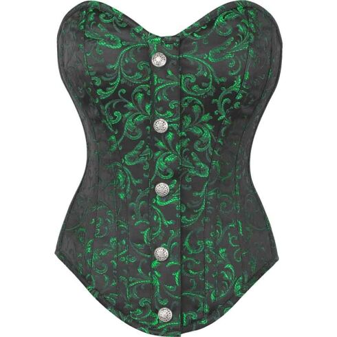 Alianna Green Overbust Brocade Corset