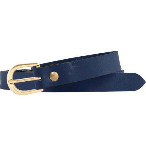 Medieval Leather Buckle Belt - Blue