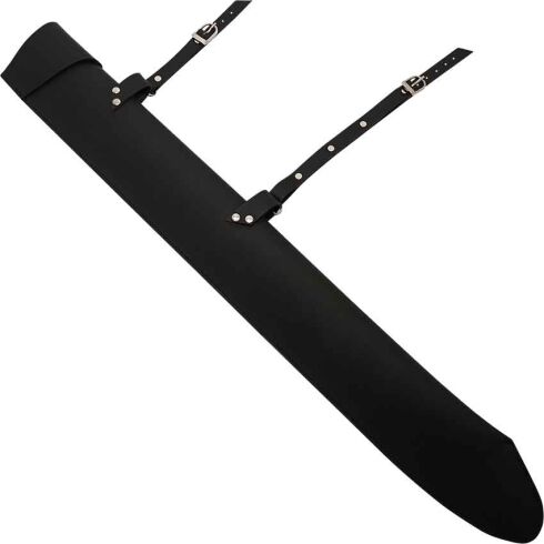 Leather LARP Sword Scabbard - Black